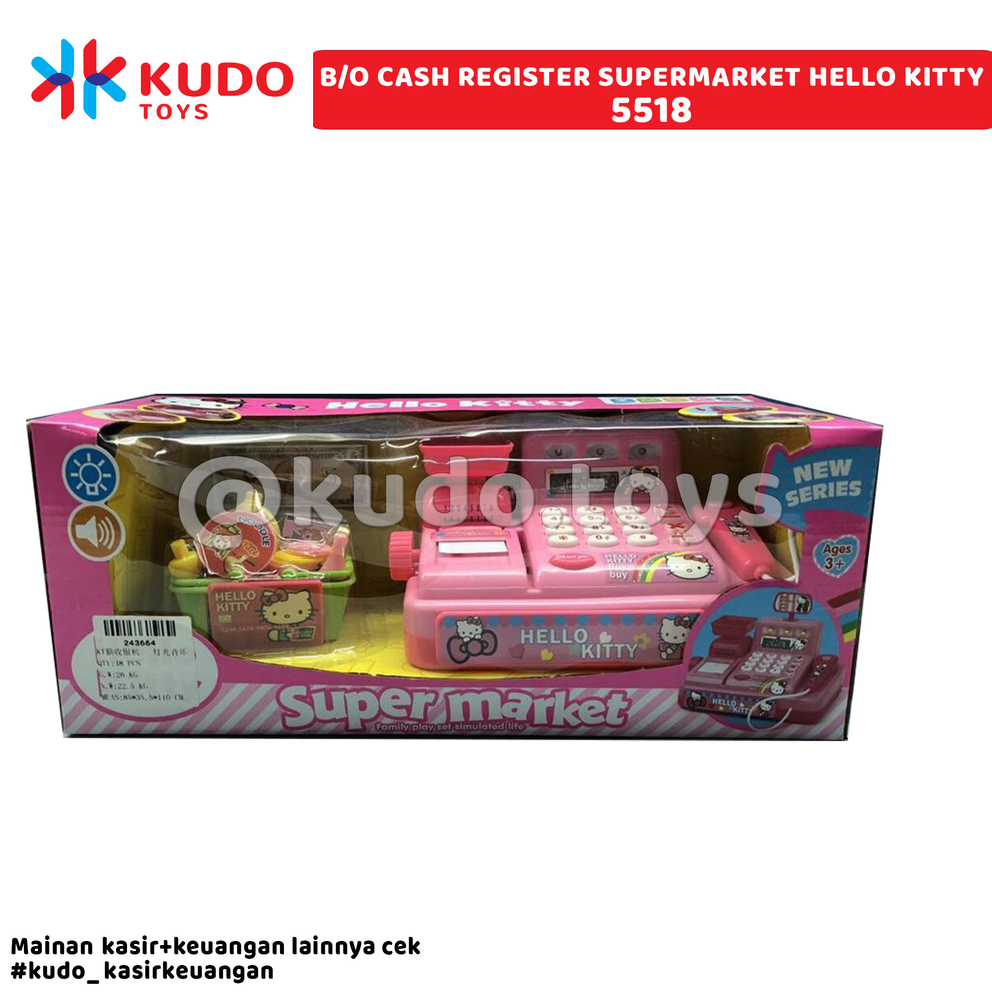 B/O CASH REGISTER SUPERMARKET HELLO KITTY (36)