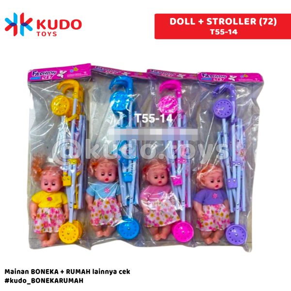 DOLL + STROLLER (72)